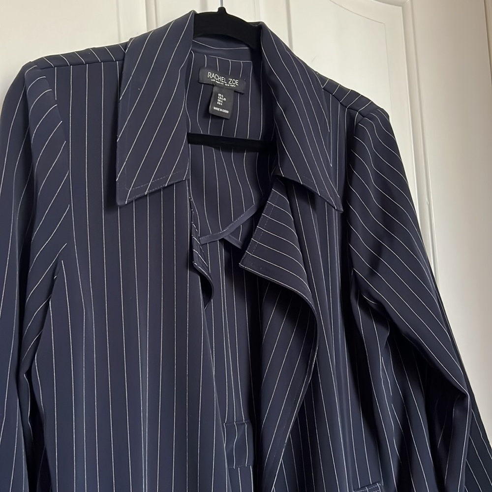 Rachel Zoe blue pinstripe Duster (Large)